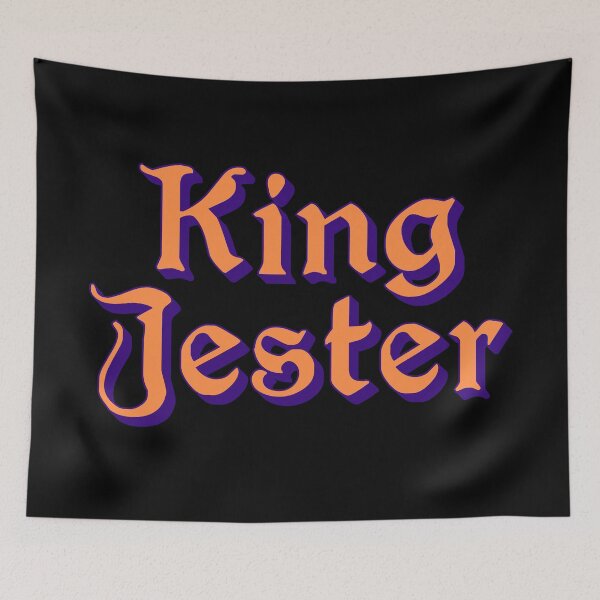 Item preview, King Jester, Orange Medieval Memes Typography designed and sold by Memes N Lore .
