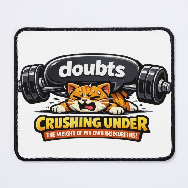 Item preview, I Bench Press My Own Doubts Funny Sarcastic Cat – Gym Cat Lover Fitness Design designed and sold by AYACHI90.