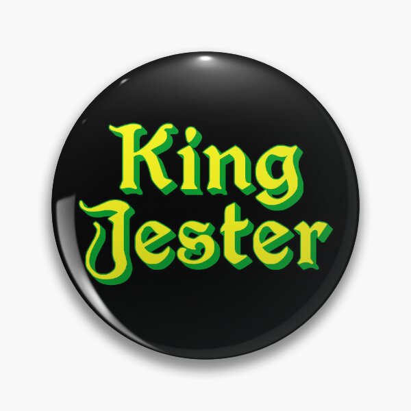 Item preview, King Jester, Yellow Medieval Memes Typography designed and sold by Memes N Lore .