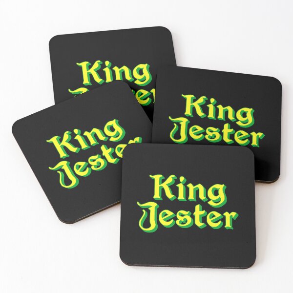 Item preview, King Jester, Yellow Medieval Memes Typography designed and sold by Memes N Lore .