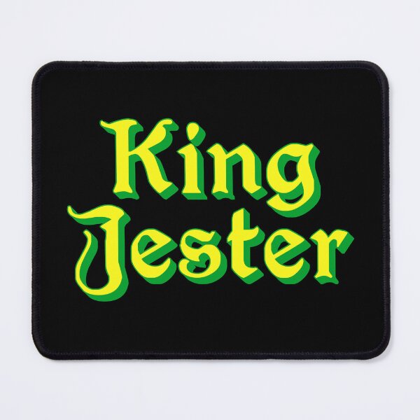 Item preview, King Jester, Yellow Medieval Memes Typography designed and sold by Memes N Lore .