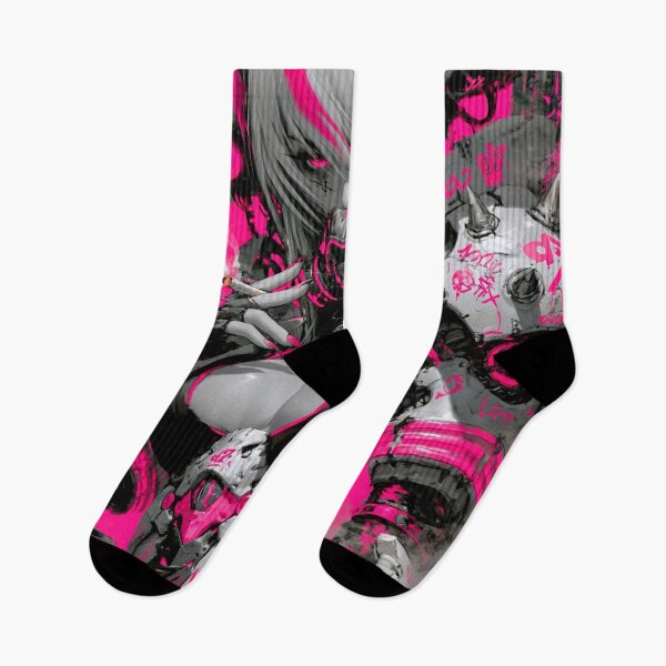 Item preview, Pink / Black - Cyberpunk Sci Fi Anime art designed and sold by Delerat7.