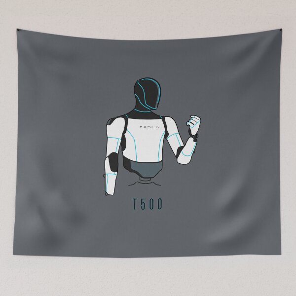 Item preview, "T-500" Tesla Optimus Robot | Funny Terminator Sci-Fi Parody T-Shirt designed and sold by Fan Art Station .