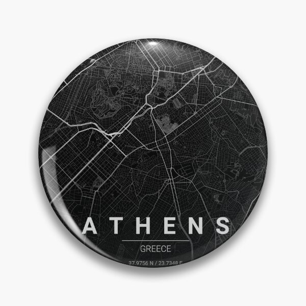 Item preview, Athens Map Print | Minimalist Noir City Map | Athens Wall Art Poster designed and sold by Lovely Maps.