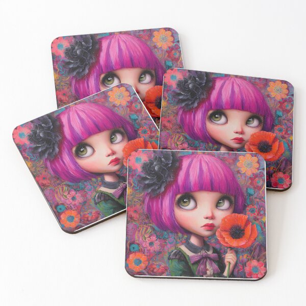 Item preview, Whimsical Poppy Doll Art designed and sold by SiralyInk.