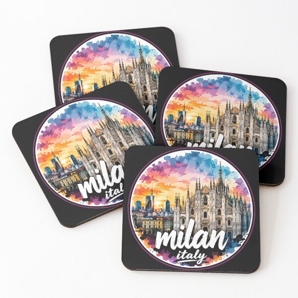Item preview, Milan Italy Europe Watercolor designed and sold by TomFrontierArt.