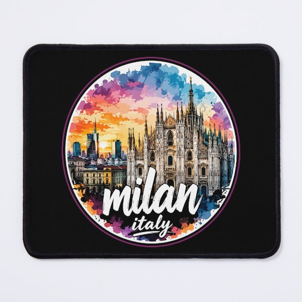 Item preview, Milan Italy Europe Watercolor designed and sold by TomFrontierArt.