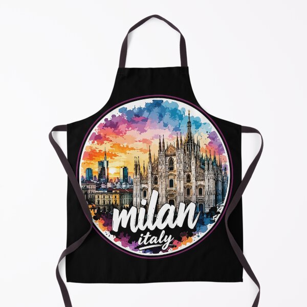 Aperçu de l'œuvre Milan, Italie, Europe, aquarelle créée et vendue par TomFrontierArt.