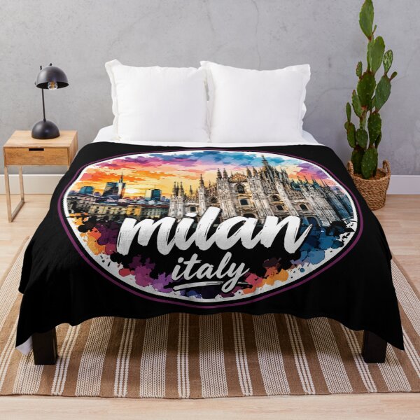 Item preview, Milan Italy Europe Watercolor designed and sold by TomFrontierArt.