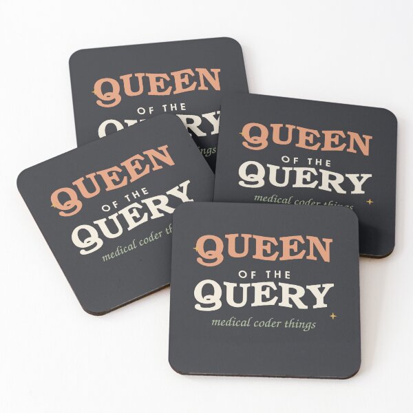 Item preview, Queen Of The Query — Retro Medical Coder designed and sold by SlowMadeShelf.