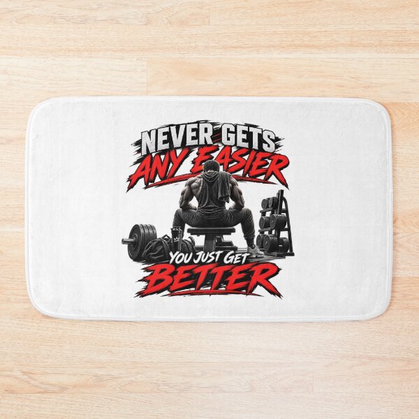 Item preview, Never Gets Any Easier Gym Motivation designed and sold by Fitness-Passion.