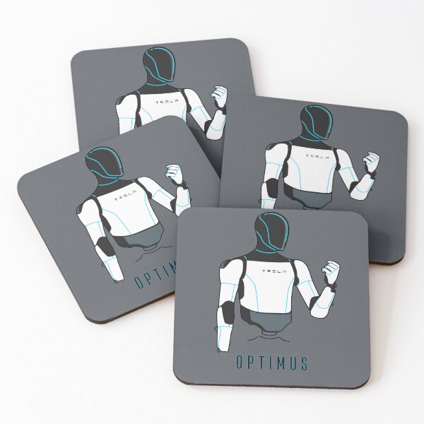 Item preview, "Optimus" Tesla Humanoid Robot | Minimalist Tech & Robotics T-Shirt designed and sold by Fan Art Station .