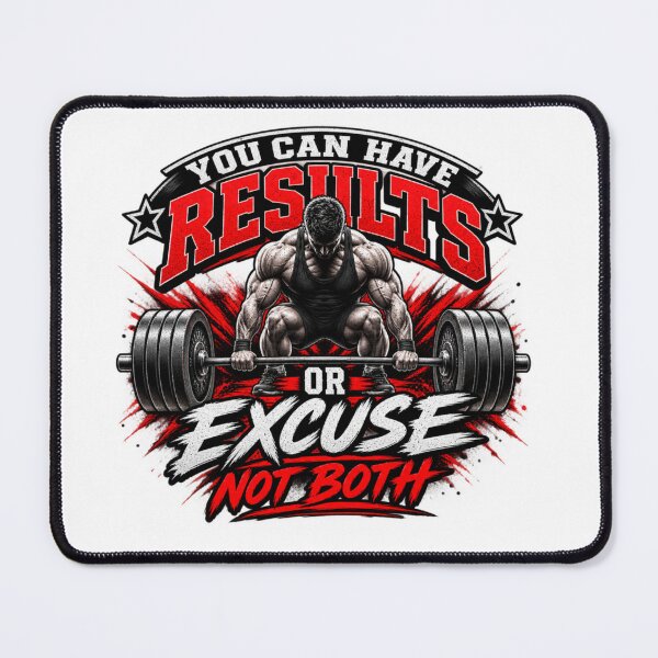 Item preview, Gym Motivation Results Not Excuses designed and sold by Fitness-Passion.