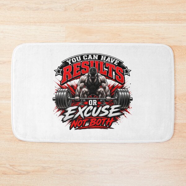 Item preview, Gym Motivation Results Not Excuses designed and sold by Fitness-Passion.