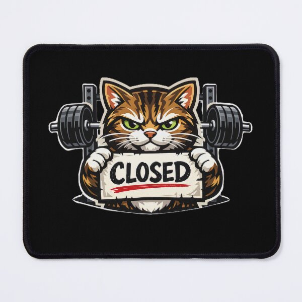 Item preview, Leg Day Is Cancelled Forever Funny Sarcastic Cat – Gym Cat Lover Fitness Design designed and sold by AYACHI90.