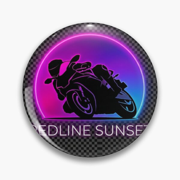 Item preview, Neon Sunset Sportbike Rider Silhouette designed and sold by alpha-of-style.