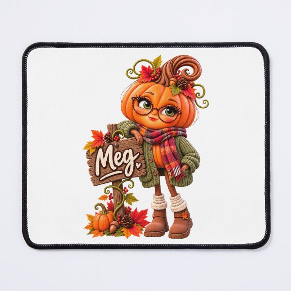 Item preview, Meg the Cosy Pumpkin – Cute Autumn Character designed and sold by The Cutting Room.