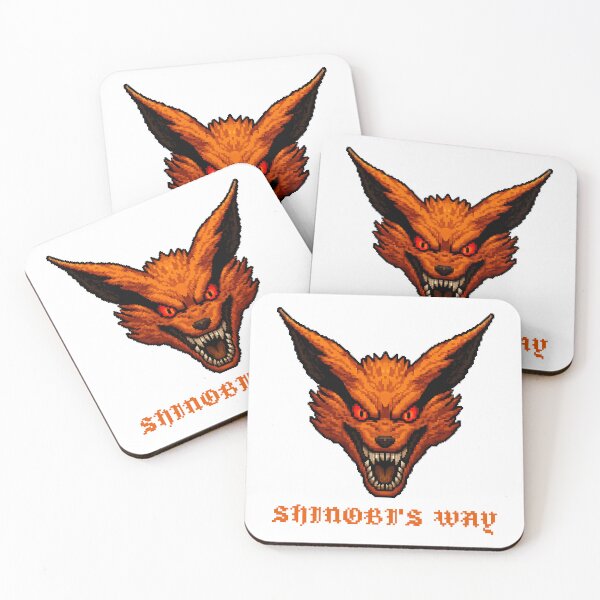 Item preview, Kurama Nine Tailed Fox Kyubi Bijuu Pixel Art {PIXELCORE} designed and sold by PIXELCORE-TEE.
