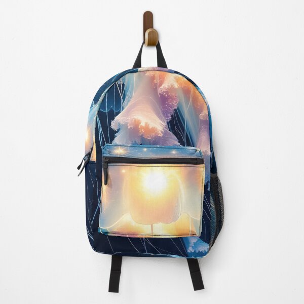 Item preview, Cosmic Surreal Jellyfish Glowing in Deep Space designed and sold by yosmosverse .