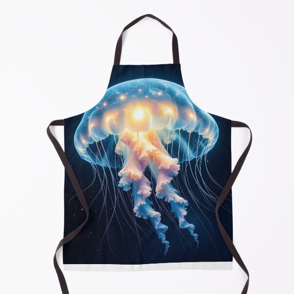 Item preview, Cosmic Surreal Jellyfish Glowing in Deep Space designed and sold by yosmosverse .