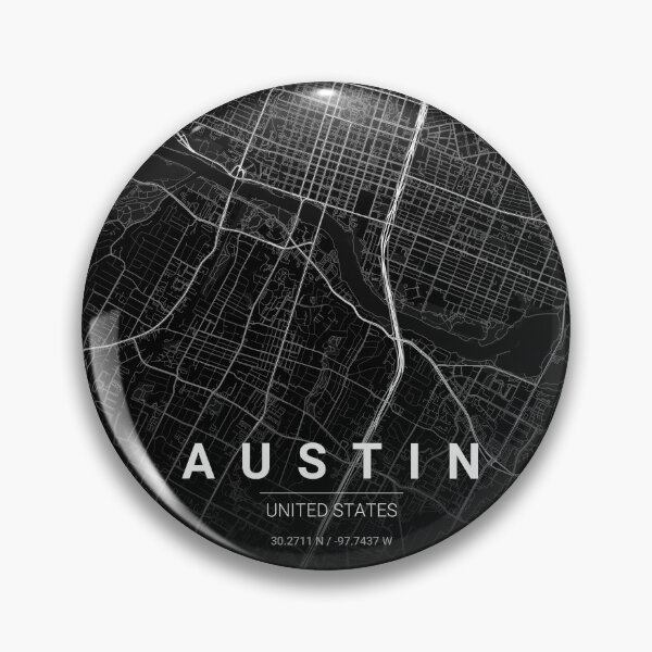 Item preview, Austin Map Print | Minimalist Noir City Map | Austin Wall Art Poster designed and sold by Lovely Maps.