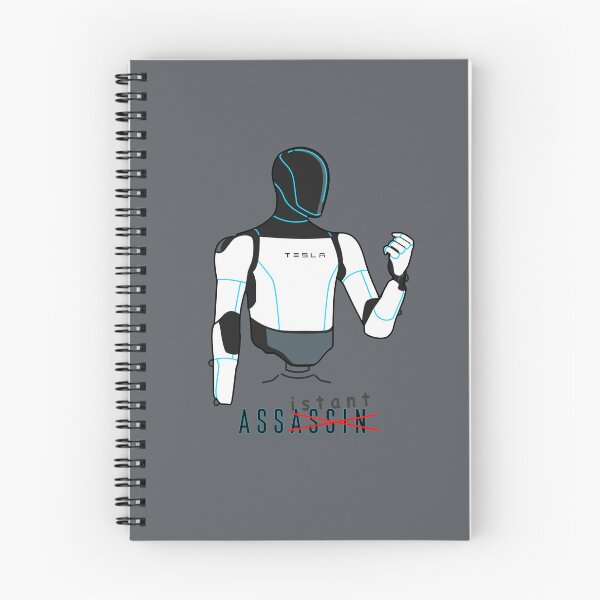 Item preview, "Assassin / Assistant" Funny Robot Joke | Tesla Optimus Parody T-Shirt designed and sold by Fan Art Station .