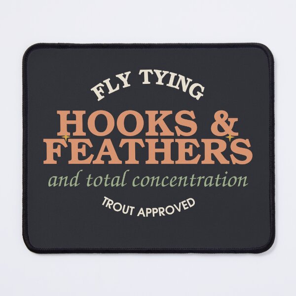 Item preview, Hooks And Feathers And Total Concentration — Fly Tying designed and sold by SlowMadeShelf.