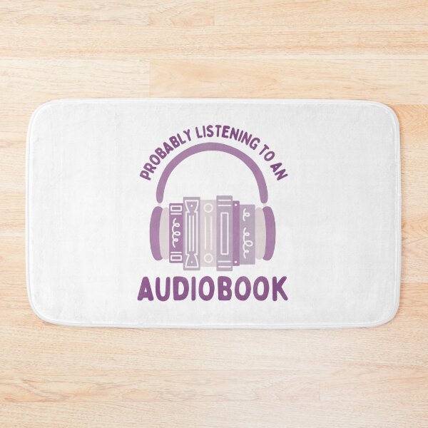 Item preview, Probably Listening to an Audiobook Purple Book Stack with Headphones designed and sold by winterpumpkin.