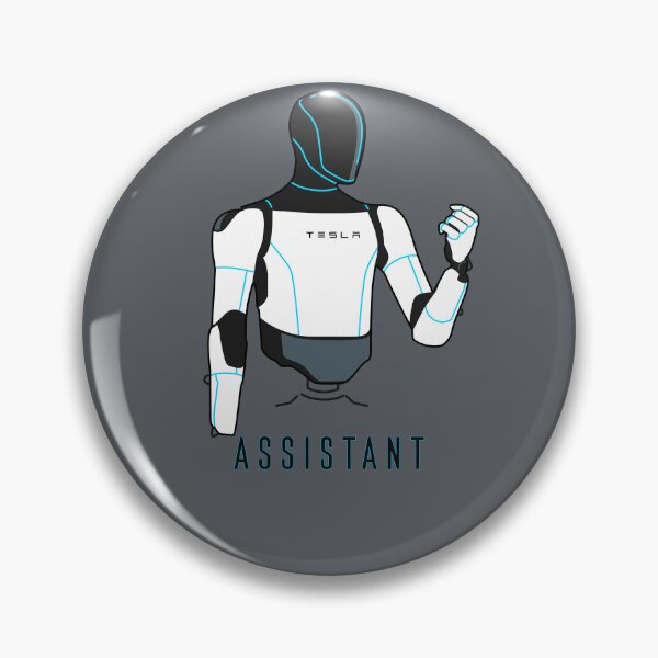 Item preview, "Assistant" Tesla Optimus Robot | Minimalist Tech & AI T-Shirt designed and sold by Fan Art Station .