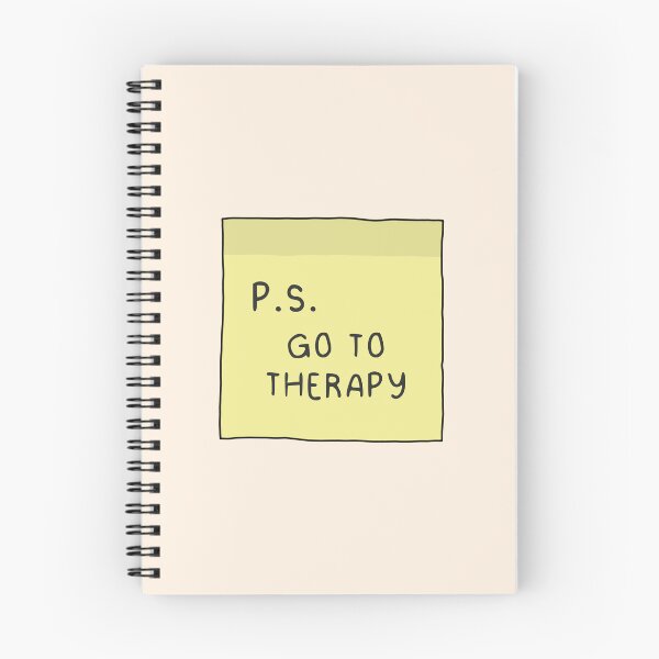 Item preview, P.S. Go to therapy (Post it note) designed and sold by ReadyToHeal.