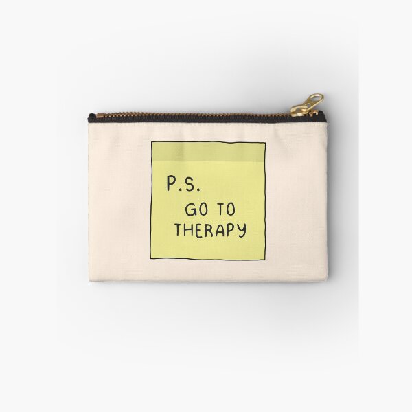 Item preview, P.S. Go to therapy (Post it note) designed and sold by ReadyToHeal.