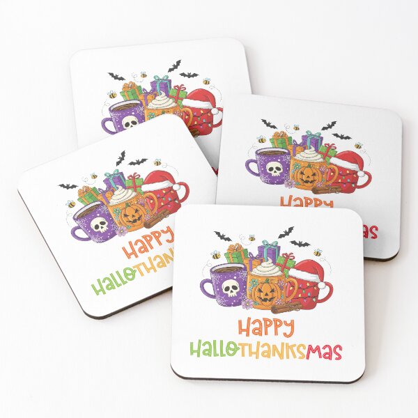 Item preview, Happy Hallothanksmas cute mugs designed and sold by aponwao.