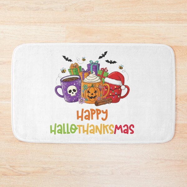 Item preview, Happy Hallothanksmas cute mugs designed and sold by aponwao.