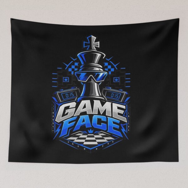 Item preview, Game Face Competitive Chess Player Design designed and sold by KnightVibe.