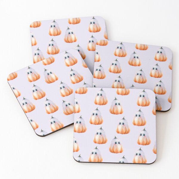 Item preview, Adorable Ghost Pumpkin Halloween Watercolor Seamless Pattern Delight Forever designed and sold by EL-Lebedenko.