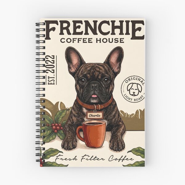 Item preview, Botanical Brindle Frenchie Coffee designed and sold by interdesigner.