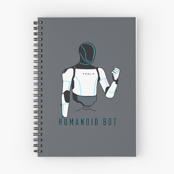 Item preview, "Humanoid Bot" Tesla Optimus Robot | Minimalist Tech & AI T-Shirt designed and sold by Fan Art Station .
