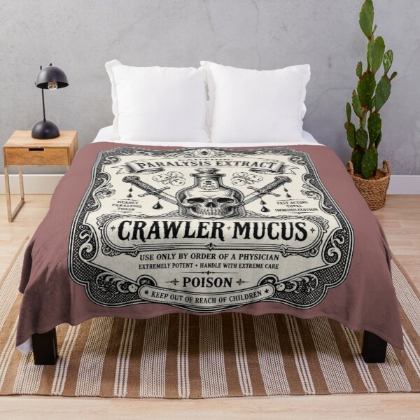 Item preview, Crawler Mucus Paralysis Poison - Vintage Apothecary Label RPG Meme designed and sold by Dice_Goblin_Studio.