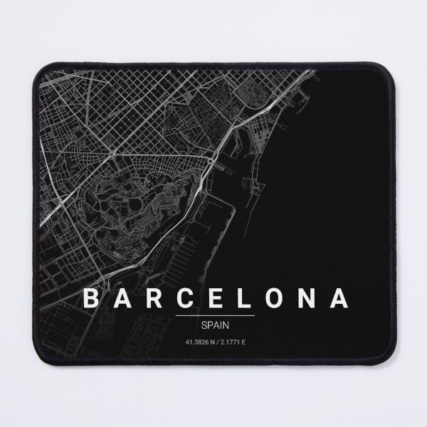 Item preview, Barcelona Map Print | Minimalist Noir City Map | Barcelona Wall Art Poster designed and sold by Lovely Maps.