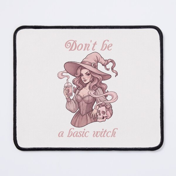 Item preview, Pinkoween Don't Be A Basic Witch Boba Tea & Skull designed and sold by MythicCotton.