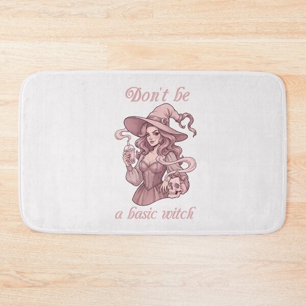 Item preview, Pinkoween Don't Be A Basic Witch Boba Tea & Skull designed and sold by MythicCotton.