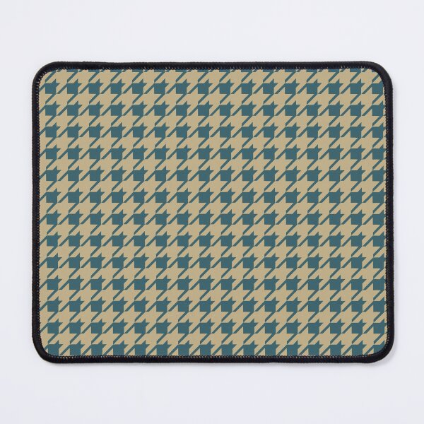 Item preview, Handcrafted Houndstooth Teal Gold XXL  designed and sold by Lidra Zehcnas.