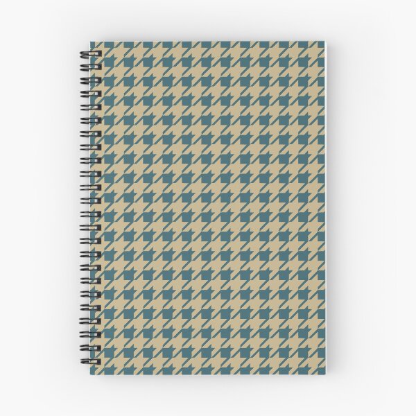 Item preview, Handcrafted Houndstooth Teal Gold XXL  designed and sold by Lidra Zehcnas.
