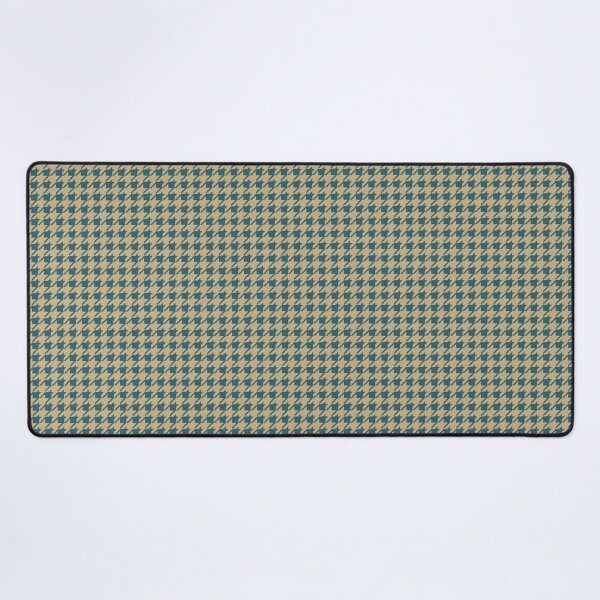 Item preview, Handcrafted Houndstooth Teal Gold XXL  designed and sold by Lidra Zehcnas.
