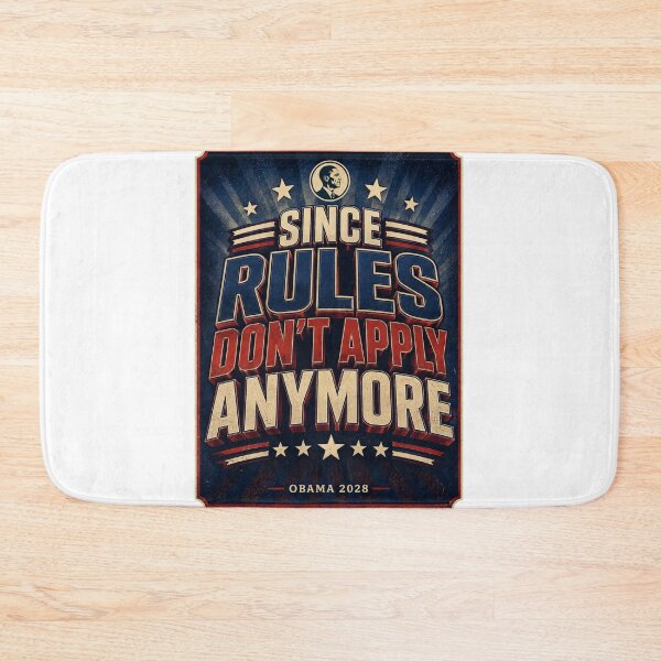 Item preview, Since Rules Don't Apply Anymore - Obama 2028 Vintage Campaign Poster designed and sold by Neurospicy Trolls.