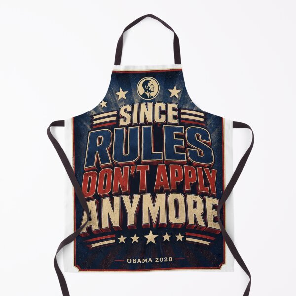 Item preview, Since Rules Don't Apply Anymore - Obama 2028 Vintage Campaign Poster designed and sold by Neurospicy Trolls.