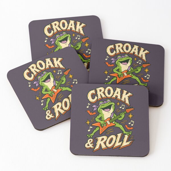 Item preview, Croak & Roll Rock Star Frog Halloween designed and sold by  MAD's Recreation Studio.