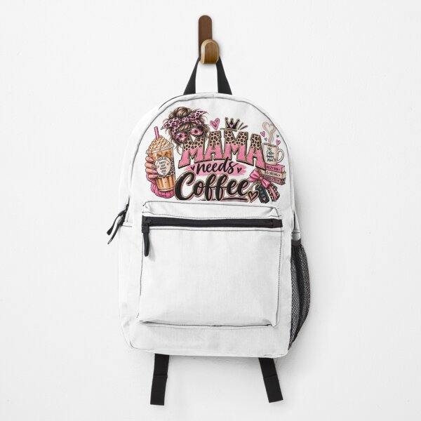 Item preview, MAMA NEEDS COFFEE Pink Leopard Mom designed and sold by GoodVibe Prints.