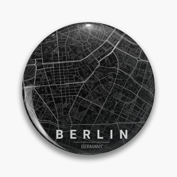 Item preview, Berlin Map Print | Minimalist Noir City Map | Berlin Wall Art Poster designed and sold by Lovely Maps.