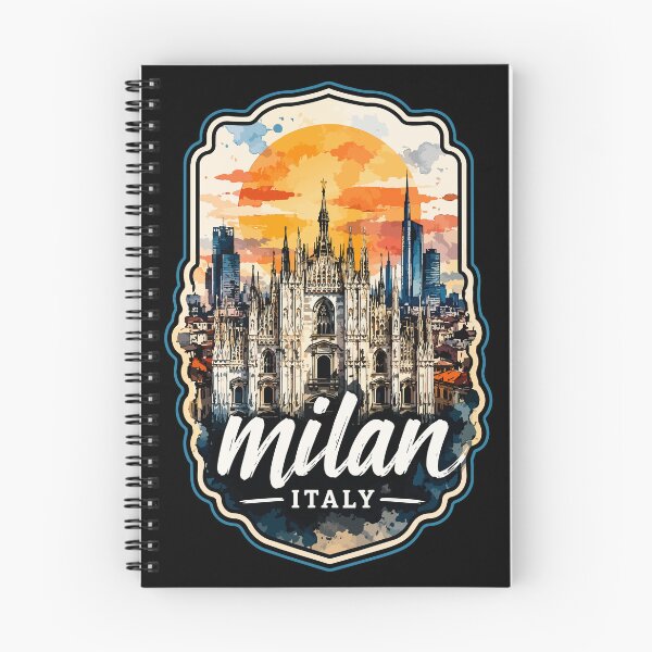 Item preview, Milan Italy Europe Watercolor Travel designed and sold by TomFrontierArt.